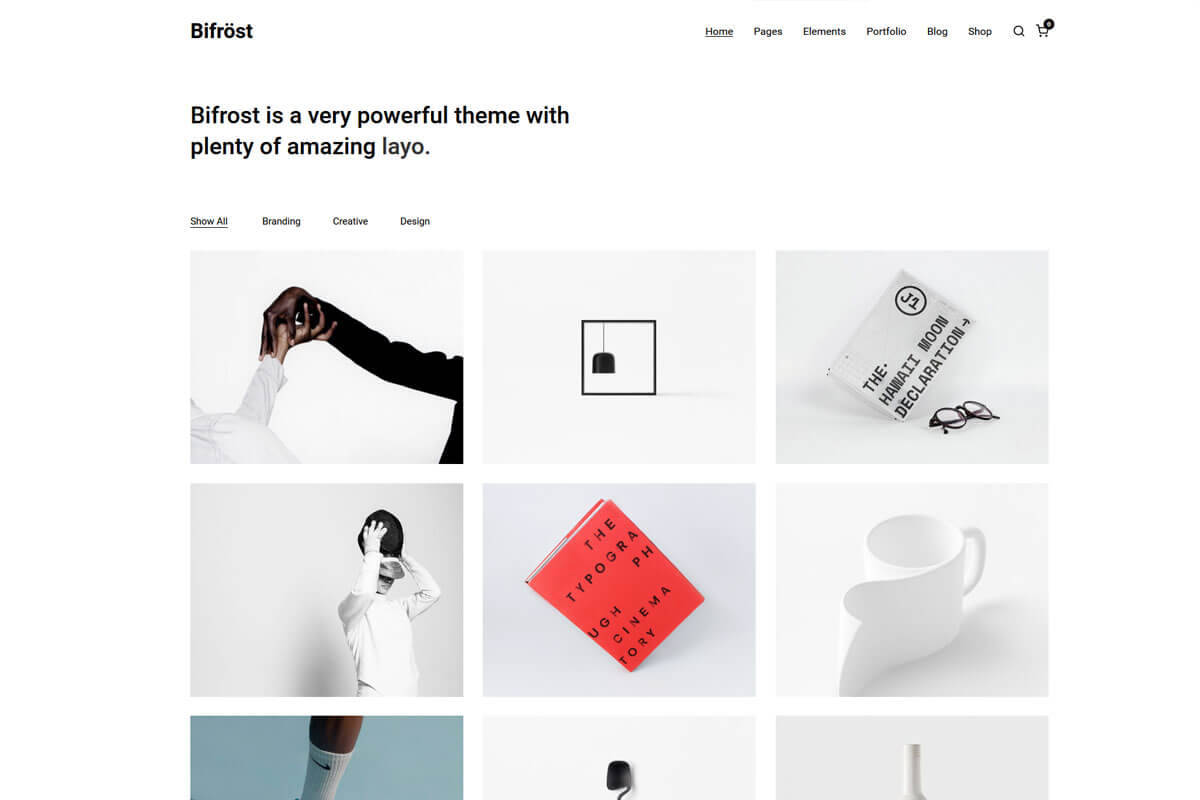 Birfrost is another minimalist WordPress theme