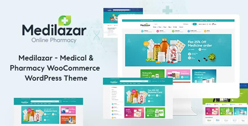 Medilazar - online pharmacy WordPress theme