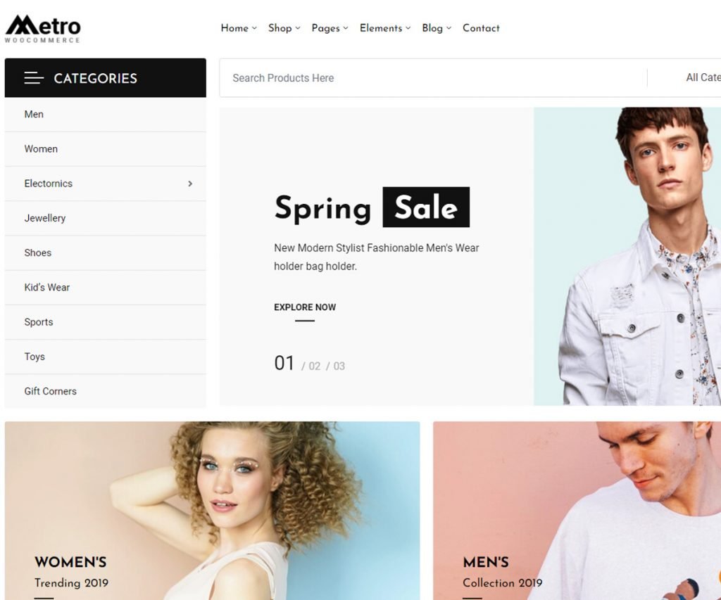 Metro - SEO friendly WordPress woocommerce theme