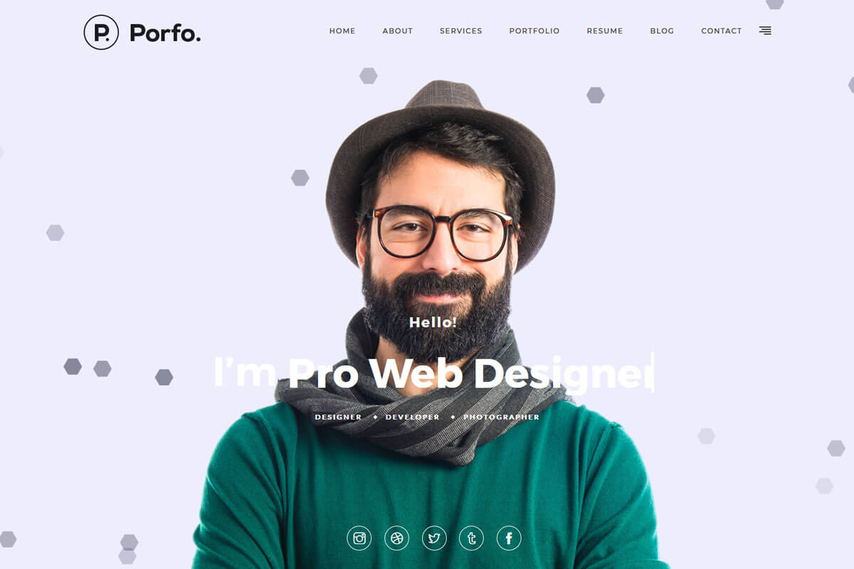 Porfo an ideal minimalist WordPress theme