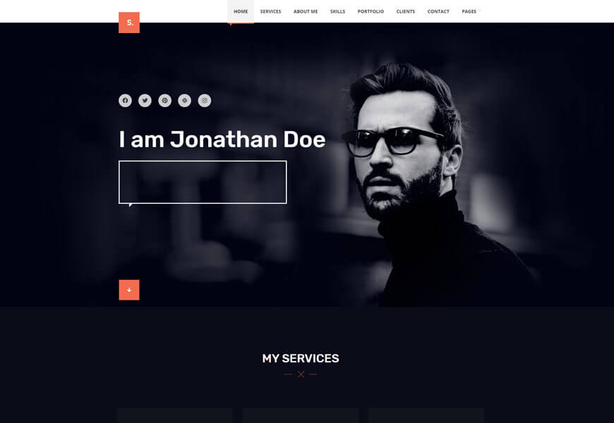 Selfer is minimal WordPress theme