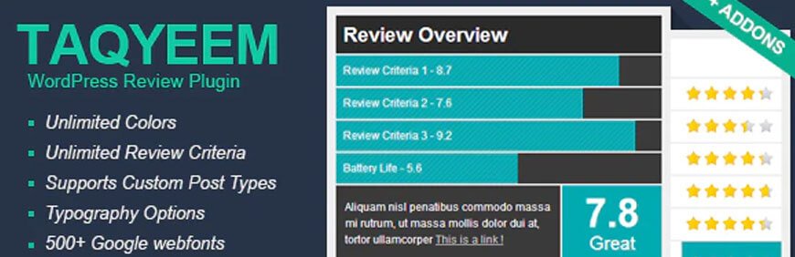 premium WordPress review plugin