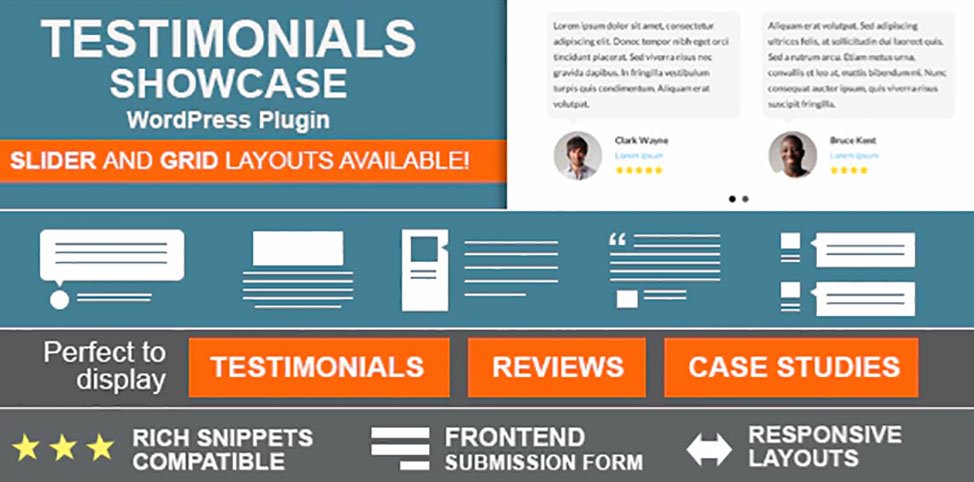 Testimonial showcase plugins