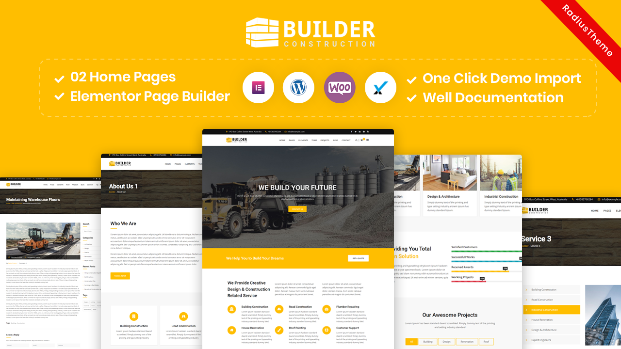 Construction Company WordPress Theme