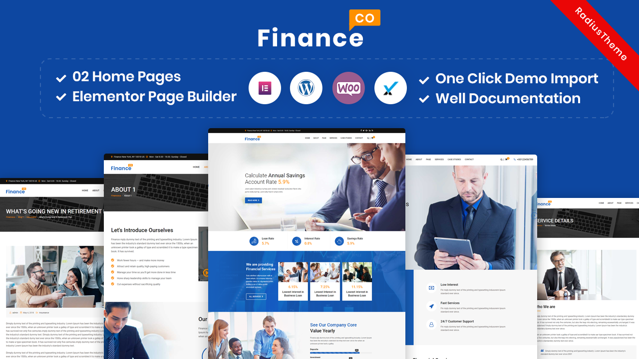 FinanceCo – Finance Business & Consulting WordPress Theme