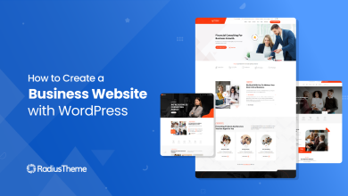 How to create business website with WordPress