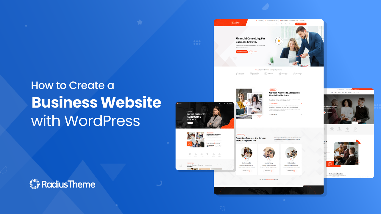 How to create business website with WordPress