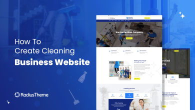 how to create a cleaning business website