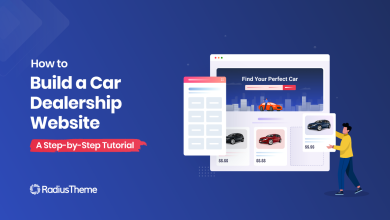 how to make a car dealership website